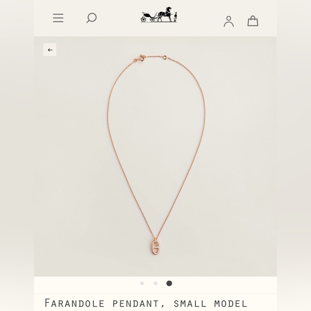 Brand New Hermes FARANDOLE PENDANT